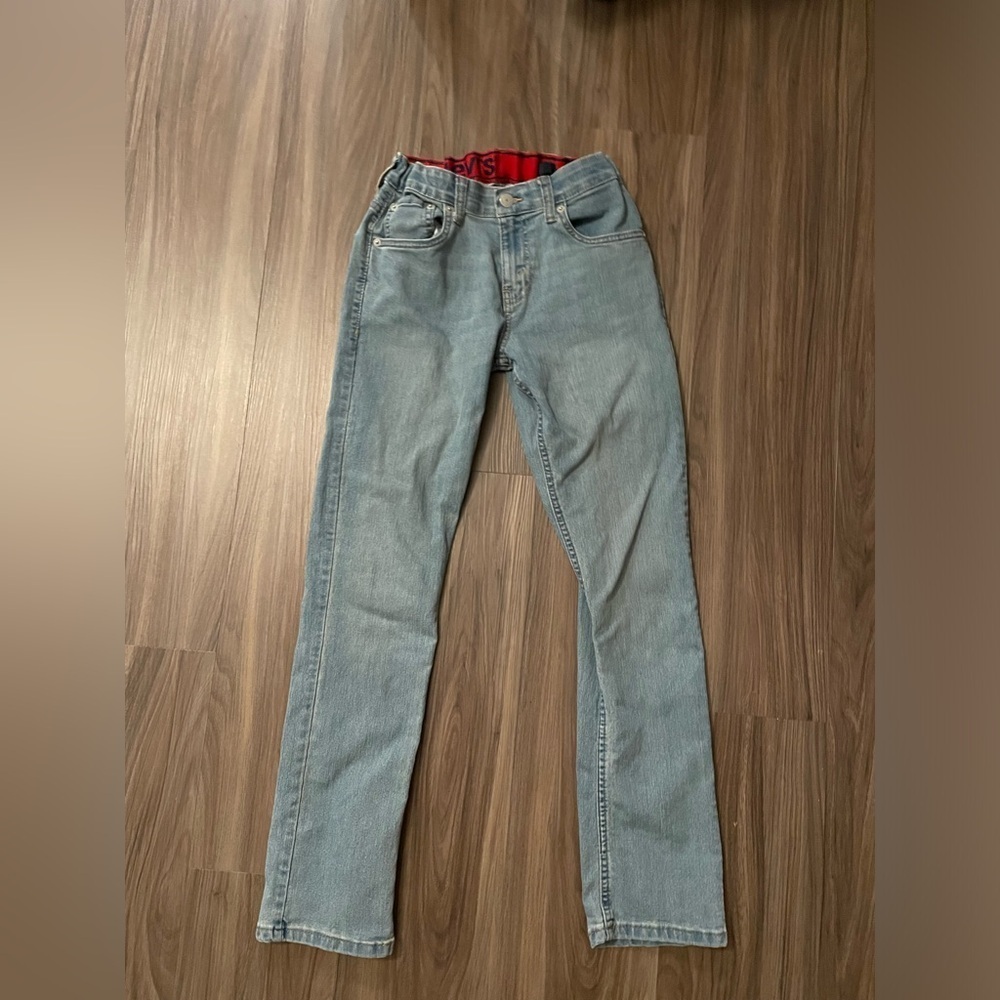 Levi's Kids 511’s  Light Blue Wash Waist Adjustable Straight Jeans size 14
